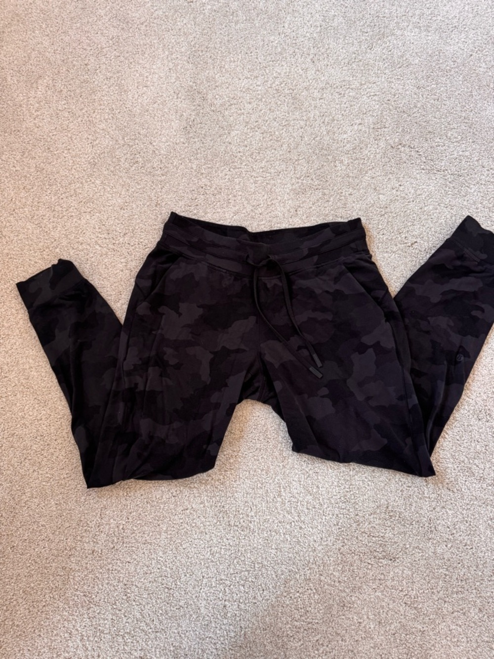 lululemon Black Camo Track Joggers size 10